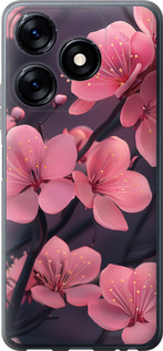 Чохол на Tecno Spark 10 Пурпурна сакура 6075u-3023 (Фіолетовий)