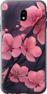 Чехол на Samsung Galaxy J3 (2017) Пурпурная сакура 6075u-650 (Фиолетовый)