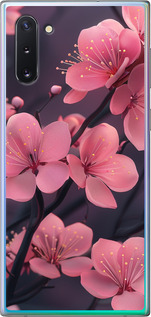 Чехол на Samsung Galaxy Note 10 Пурпурная сакура 6075t-1718 (Фиолетовый)