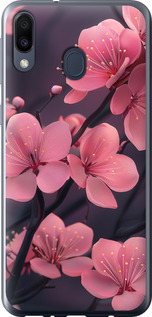 Чехол на Samsung Galaxy M20 Пурпурная сакура 6075t-1660 (Фиолетовый)