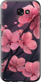 Чехол на Samsung Galaxy A7 (2017) Пурпурная сакура 6075t-445 (Фиолетовый)