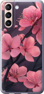 Чехол на Samsung Galaxy S21 Пурпурная сакура 6075u-2114 (Фиолетовый)