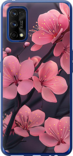Чохол на Realme 7 Pro Пурпурна сакура 6075u-2082 (Фіолетовий)