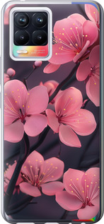 Чехол на Realme 8 Пурпурная сакура 6075u-2303 (Фиолетовый)