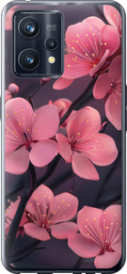 Чехол на Realme 9 Pro Plus Пурпурная сакура 6075u-2596 (Фиолетовый) для Realme 9 Pro+