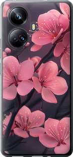 Чохол для Realme 10 Pro Plus Пурпурна сакура 6075u-2944 (Фіолетовий)