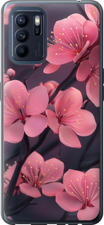 Чехол на Oppo Reno6 Z Пурпурная сакура 6075u-2477 (Фиолетовый)