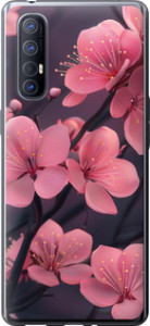 Чохол на Oppo Reno 3 Pro Пурпурна сакура 6075u-1878 (Фіолетовий)