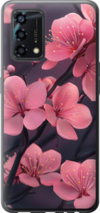 Чохол на Oppo A95 Пурпурна сакура 6075u-2345 (Фіолетовий)