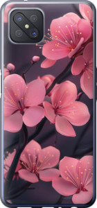 Чехол на Oppo A92S Пурпурна сакура 6075u-1926 (Фіолетовий)