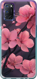Чехол на Oppo A72 Пурпурная сакура 6075u-2011 (Фиолетовый)