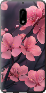 Чехол на Nokia 6 Пурпурная сакура 6075u-898 (Фиолетовый)