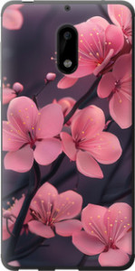 Чехол на Nokia 6 Пурпурная сакура 6075u-898 (Фиолетовый)