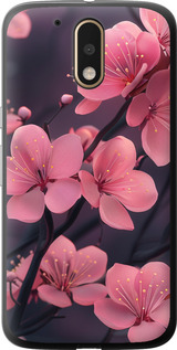 Чехол на Motorola MOTO G4 PLUS Пурпурная сакура 6075t-953 (Фиолетовый)