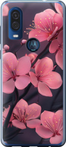Чехол на Motorola One Vision Пурпурная сакура 6075u-1782 (Фиолетовый)