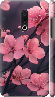 Чехол на Meizu 15 Plus Пурпурна сакура 6075m-1473 (Фіолетовий)