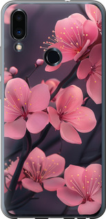 Чохол на Meizu Note 9 Пурпурна сакура 6075t-1689 (Фіолетовий)