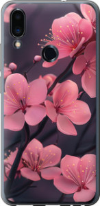 Чохол на Meizu Note 9 Пурпурна сакура 6075t-1689 (Фіолетовий)