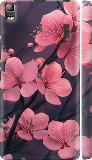 Чехол на Lenovo A7000 Пурпурная сакура 6075m-120 (Фиолетовый)