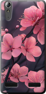 Чехол на Lenovo A6000 Пурпурная сакура 6075u-103 (Фиолетовый)