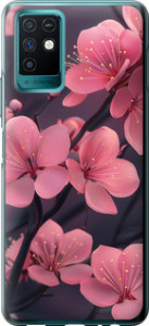 Чехол на Infinix Note 10 Пурпурная сакура 6075u-2763 (Фиолетовый)