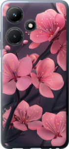 Чехол на Infinix Hot 30i Пурпурная сакура 6075u-3045 (Фиолетовый)