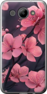 Чехол на Huawei Y3 2017 Пурпурная сакура 6075u-991 (Фиолетовый) для Huawei Y3 (2017)