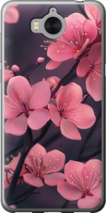 Чехол на Huawei Y5 2017 Пурпурная сакура 6075u-992 (Фиолетовый)