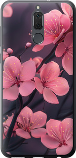 Чехол на Huawei Mate 10 Lite Пурпурная сакура 6075t-1240 (Фиолетовый)