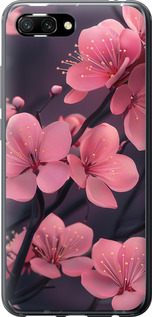 Чехол на Huawei Honor 10 Пурпурная сакура 6075u-1496 (Фиолетовый)