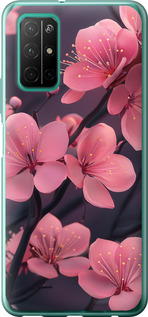 Чохол на Huawei Honor 30S Пурпурна сакура 6075u-1897 (Фіолетовий)
