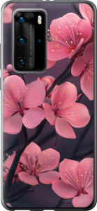 Чехол на Huawei P40 Pro Пурпурна сакура 6075t-1839 (Фіолетовий)