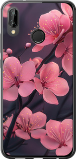Чехол на Huawei P20 Lite Пурпурная сакура 6075t-1410 (Фиолетовый)