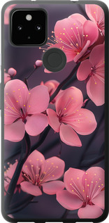 Чехол на Google Pixel 5A Пурпурная сакура 6075t-2286 (Фиолетовый)