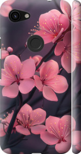 Чехол на Google Pixel 3a XL Пурпурная сакура 6075m-1713 (Фиолетовый)