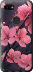 Чехол на Google Pixel 3a XL Пурпурная сакура 6075t-1713 (Фиолетовый)