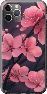 Чохол на iPhone 11 Pro Max Пурпурна сакура 6075t-1723 (Фіолетовий)