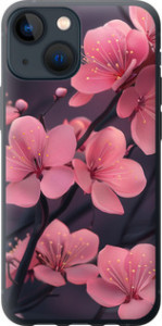 Чохол на iPhone 13 Mini Пурпурна сакура 6075t-2373 (Фіолетовий)