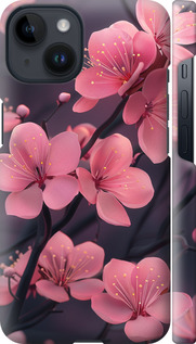 Чехол на iPhone 14 Пурпурная сакура 6075m-2648 (Фиолетовый)