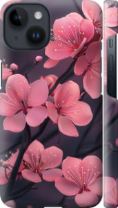 Чехол на iPhone 14 Пурпурная сакура 6075m-2648 (Фиолетовый)
