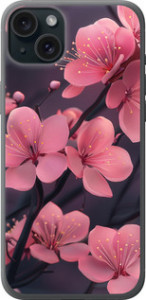Чехол на iPhone 15 Plus Пурпурная сакура 6075u-3097 (Фиолетовый)
