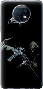 Чехол на Xiaomi Redmi Note 9T Защитник v3 5226u-2261 (Зеленый)