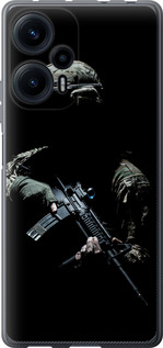 Чехол на Xiaomi Redmi Note 12 Turbo Защитник v3 5226u-3025 (Зеленый)