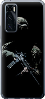 Чехол на Vivo V20 SE Защитник v3 5226u-2128 (Зеленый)