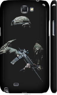 Чехол на Samsung Galaxy Note 2 N7100 Защитник v3 5226m-17 (Зеленый)
