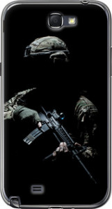 Чехол на Samsung Galaxy Note 2 N7100 Защитник v3 5226t-17 (Зеленый)