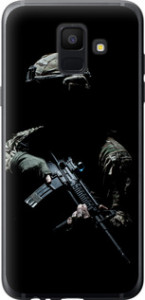 Чехол на Samsung Galaxy A6 2018 Защитник v3 5226t-1480 (Зеленый)