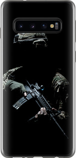 Чехол на Samsung Galaxy S10 Защитник v3 5226u-1640 (Зеленый)