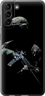 Чехол на Samsung Galaxy S21 Plus Защитник v3 5226t-2115 (Зеленый)
