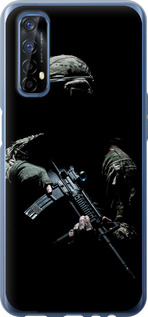 Чехол на Realme 7 Защитник v3 5226u-2081 (Зеленый)